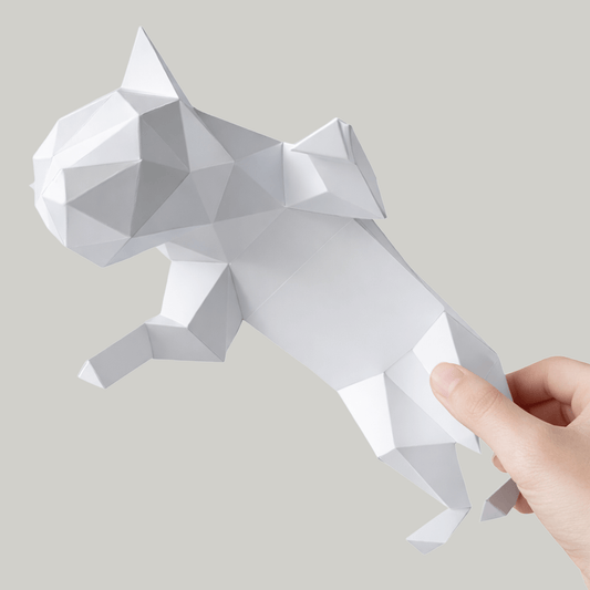 Cat Hat – Wearable Paper Cat Sculpture That Sits on Your Head