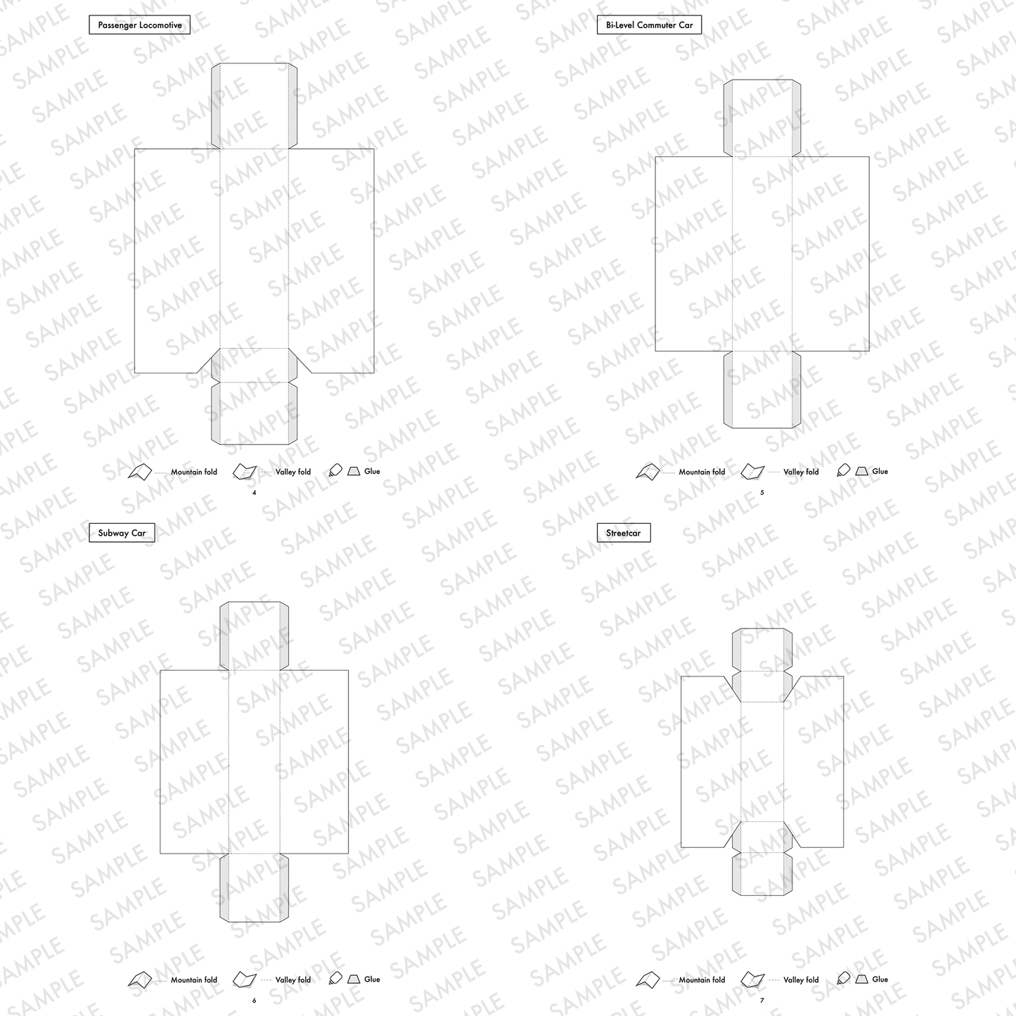 Printable Train Cars Papercraft | Kids DIY Activity (PDF)