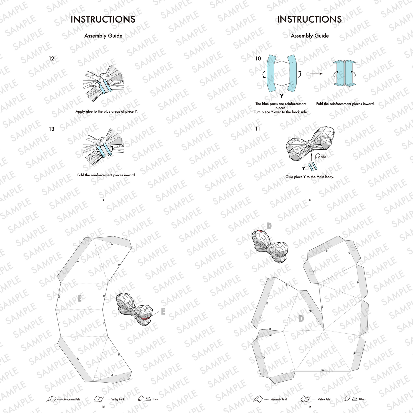 Giant Bow Headpiece Papercraft Huge Party Prop DIY Wearable PDF Template Download Printable Costume