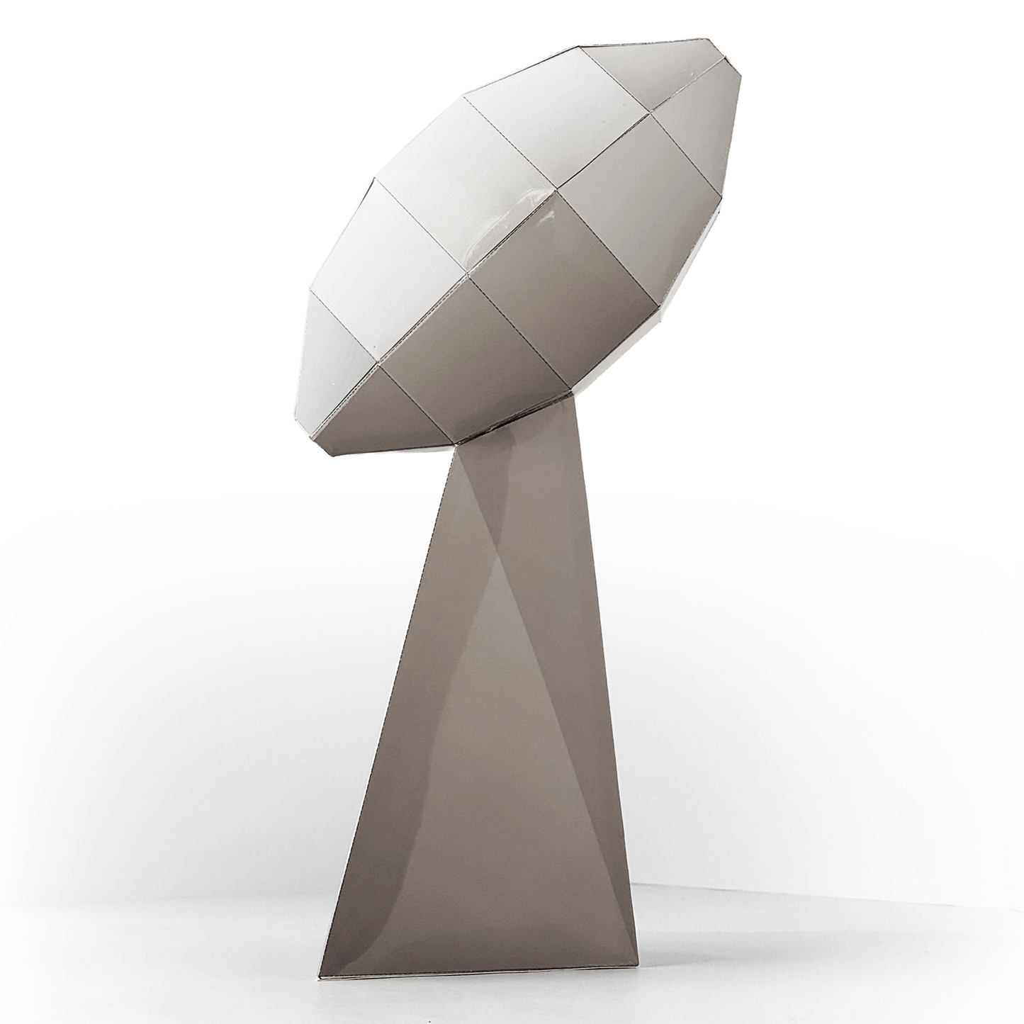 Football Trophy Papercraft | 3D Silver Award, DIY Sports Decor (PDF)
