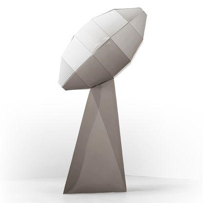 Football Trophy Papercraft | 3D Silver Award, DIY Sports Decor (PDF)