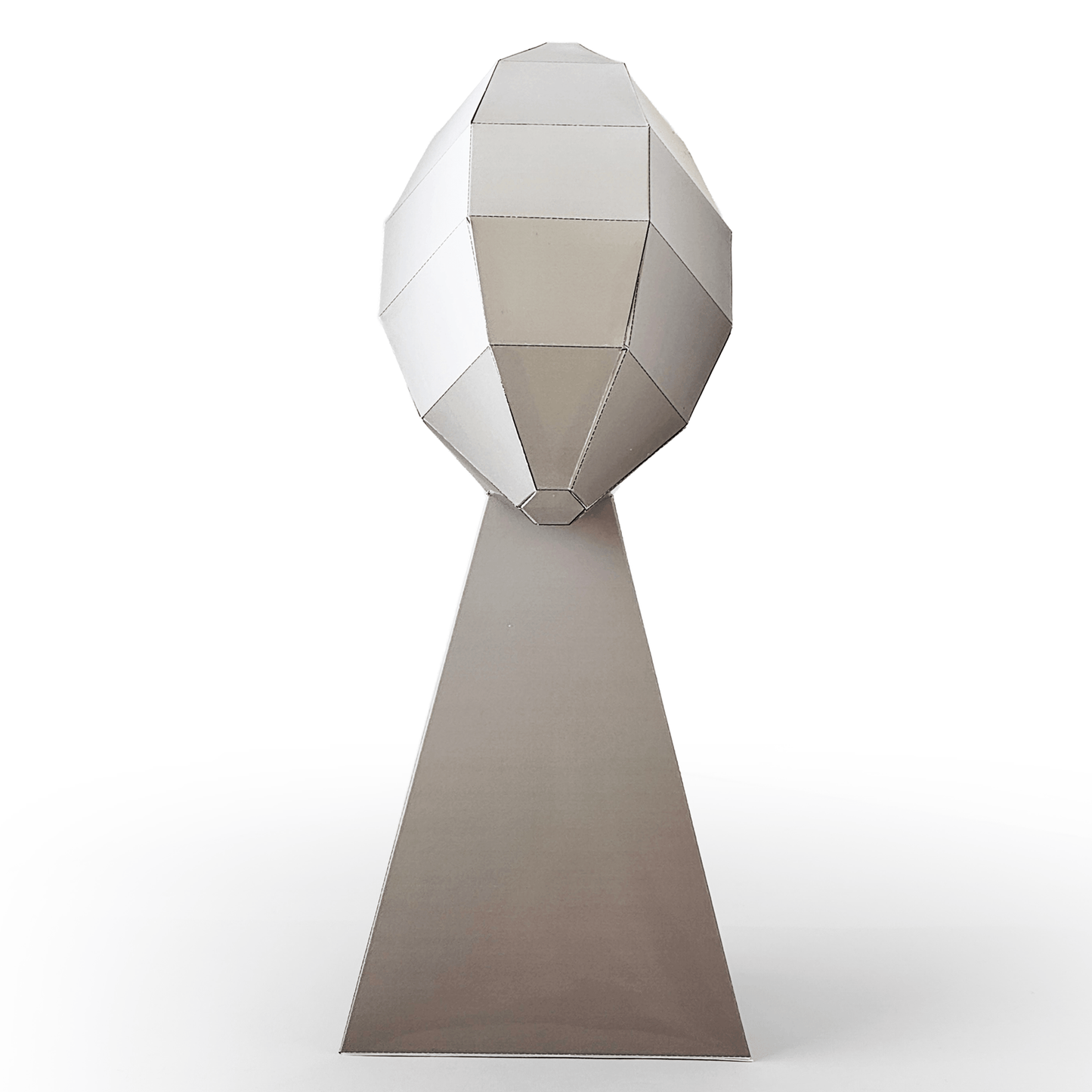 Football Trophy Papercraft | 3D Silver Award, DIY Sports Decor (PDF)