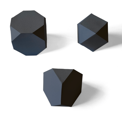 Archimedean Solids 3D Papercraft Kit – 13 Geometric Templates for Math & Decor
