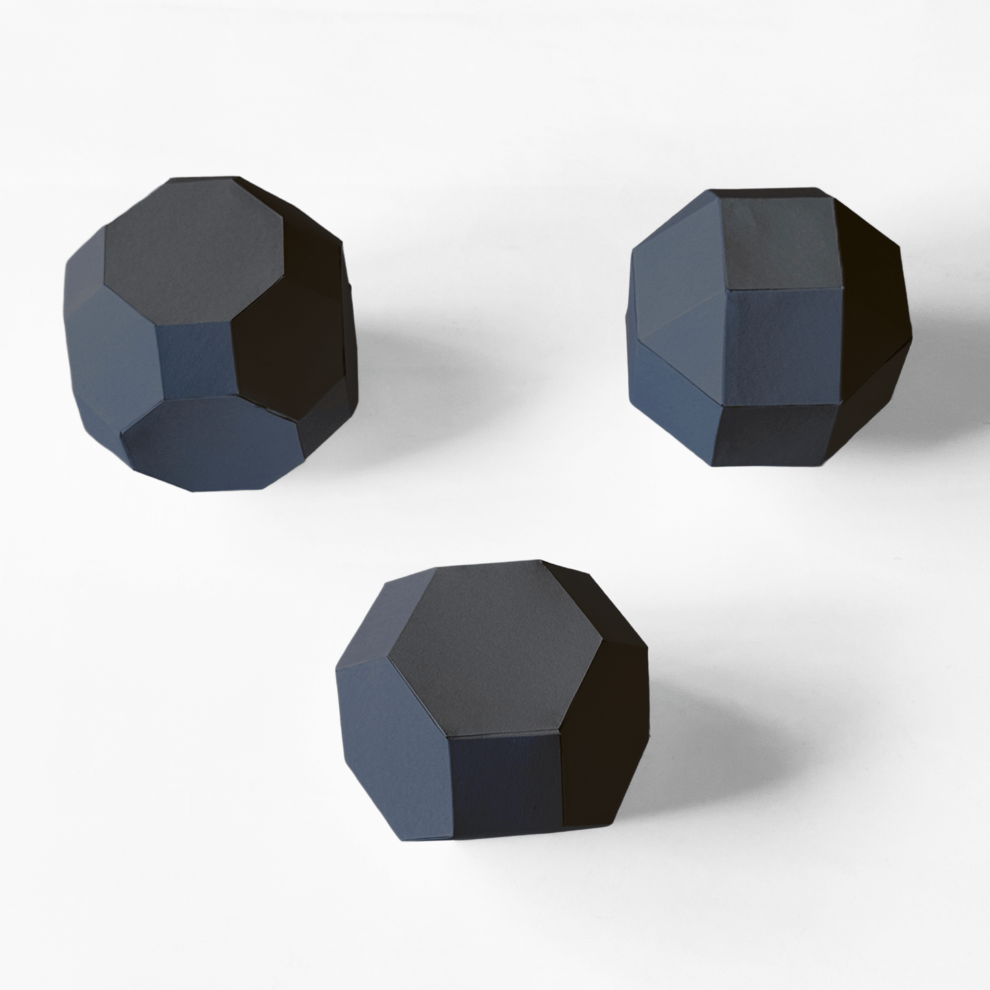 Archimedean Solids 3D Papercraft Kit – 13 Geometric Templates for Math & Decor
