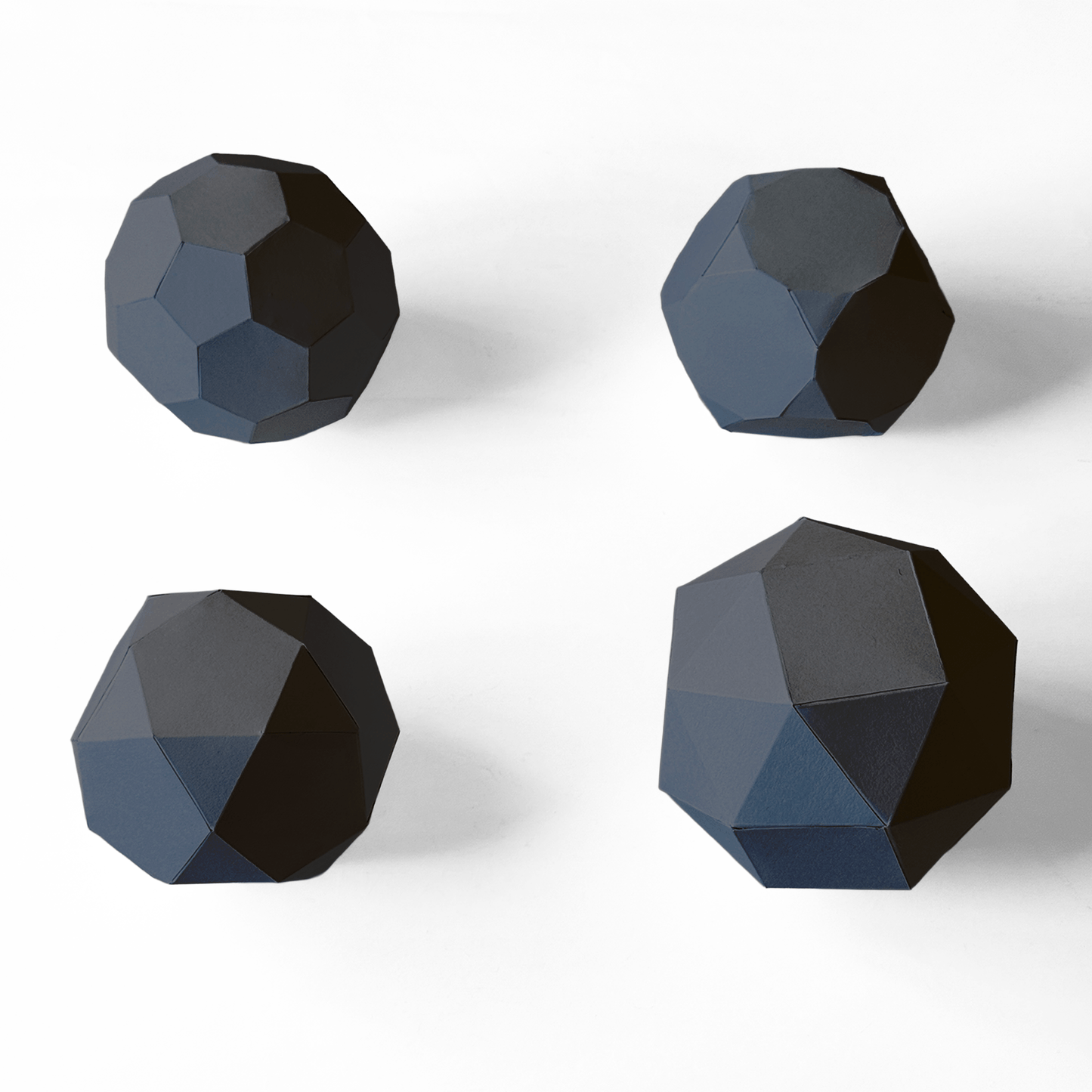 Archimedean Solids 3D Papercraft Kit – 13 Geometric Templates for Math & Decor