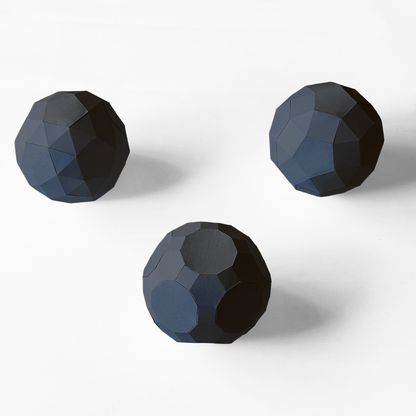Archimedean Solids 3D Papercraft Kit – 13 Geometric Templates for Math & Decor