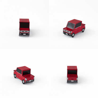 Nesting Cars Papercraft Kit: 3D DIY Vehicles, Printable PDF Template (Digital Download)