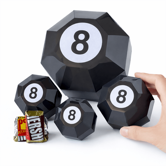 8 Ball Pool Nesting Boxes | Billiards Party Favor Template (Digital Download)