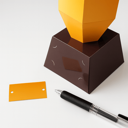 DIY Gold Bowling Trophy | Low Poly Papercraft Award (PDF Kit)