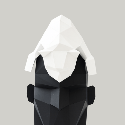 Cat Hat – Wearable Paper Cat Sculpture That Sits on Your Head