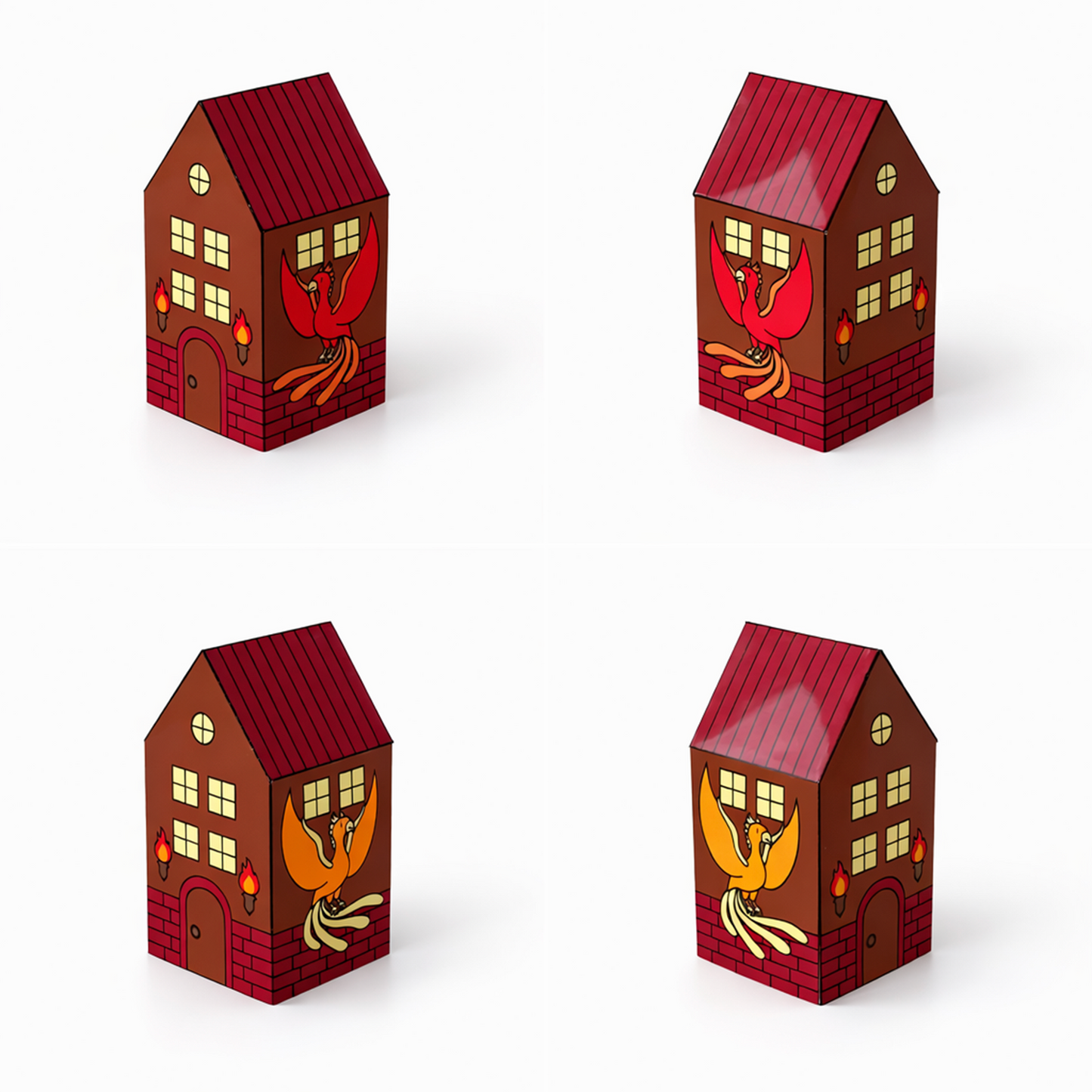 Printable Fairy House PDF Download | Kids Nesting Papercraft Set, Unicorn, Dragon, Mermaid, Phoenix