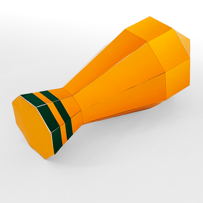 Low Poly Football Trophy Papercraft Set | DIY Sports Awards (PDF)