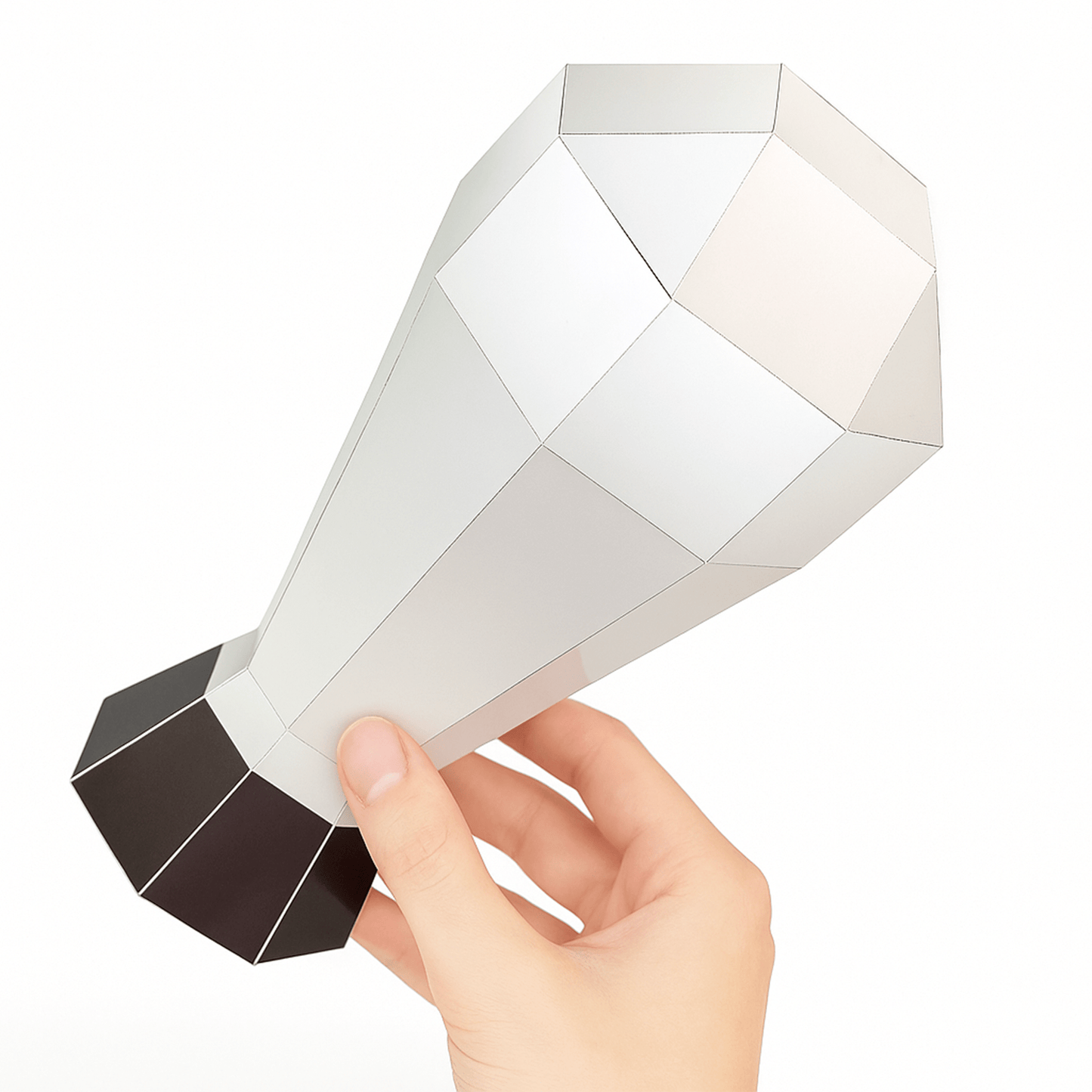 Low Poly Football Trophy Papercraft Set | DIY Sports Awards (PDF)