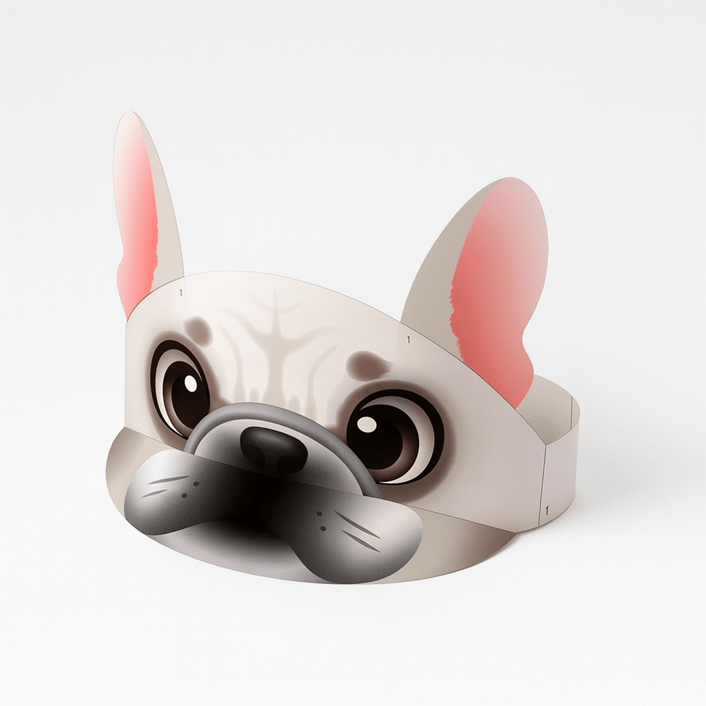French Bulldog Paper Visors | Dog Birthday Party Photo Props (Digital Download)