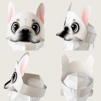 French Bulldog Paper Visors | Dog Birthday Party Photo Props (Digital Download)