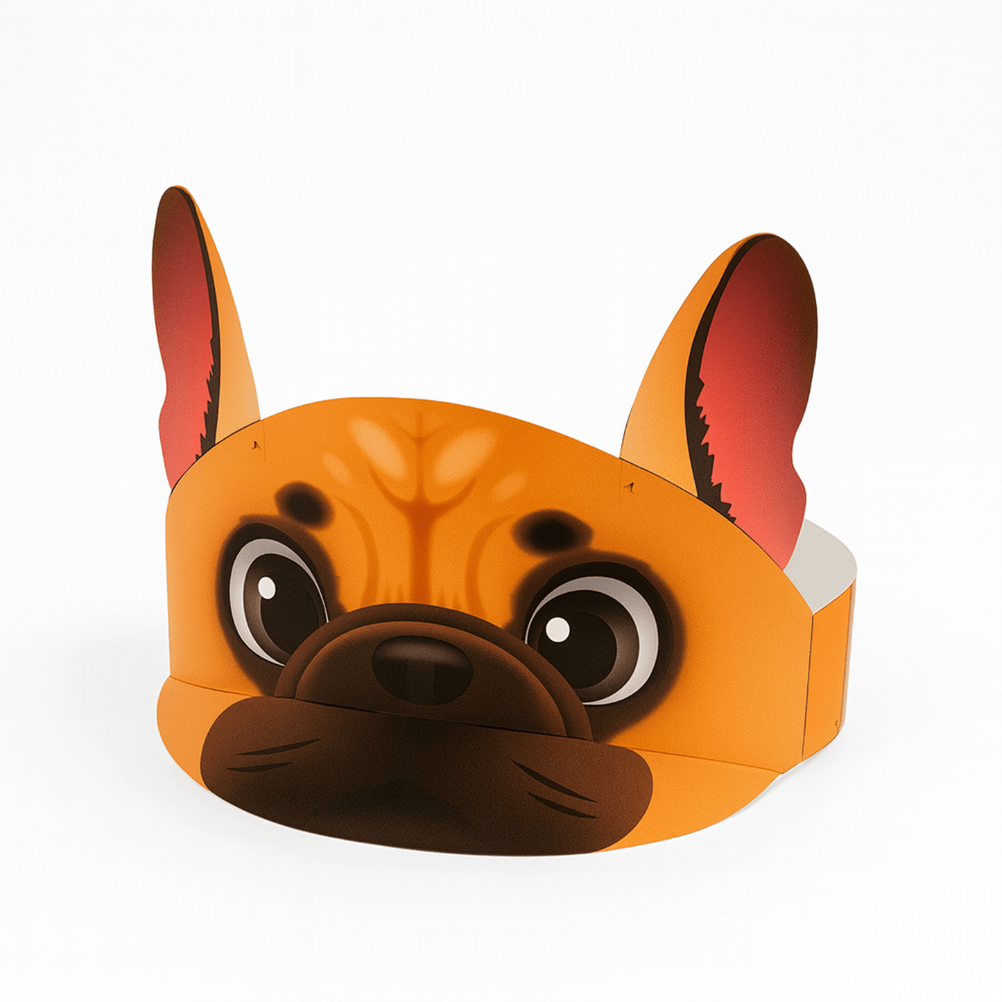 French Bulldog Paper Visors | Dog Birthday Party Photo Props (Digital Download)