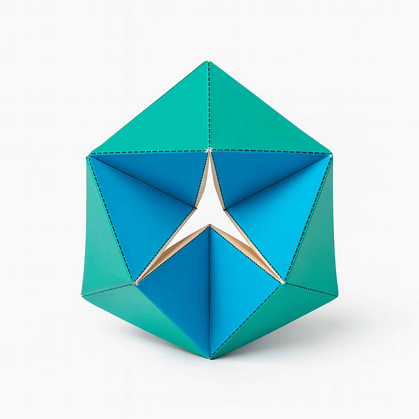 Kaleidocycle Papercraft | DIY Geometric Fidget Toy (PDF Pattern)
