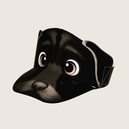 Labrador Retriever Paper Visors | Black, Yellow, Chocolate Dog Party Hats (Digital Download)