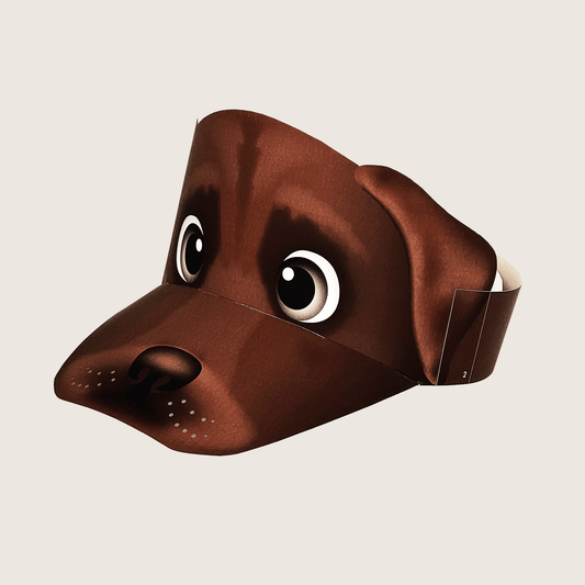 Labrador Retriever Paper Visors | Black, Yellow, Chocolate Dog Party Hats (Digital Download)