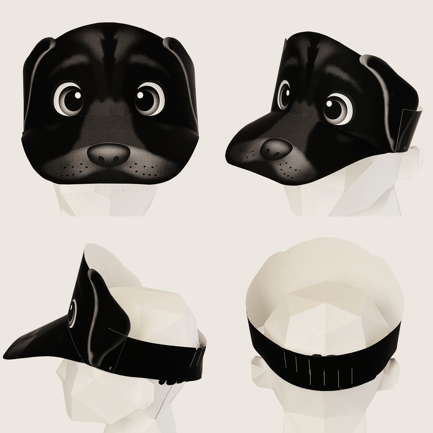 Labrador Retriever Paper Visors | Black, Yellow, Chocolate Dog Party Hats (Digital Download)