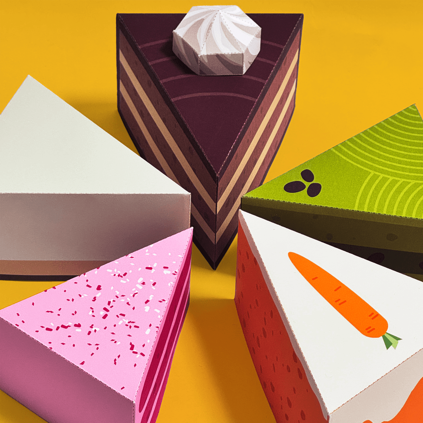 Printable Paper Cake Slice Templates – DIY Party Craft (PDF)