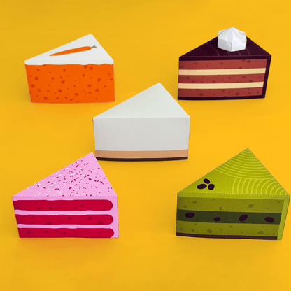 Printable Paper Cake Slice Templates – DIY Party Craft (PDF)