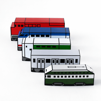 Printable Train Cars Papercraft | Kids DIY Activity (PDF)