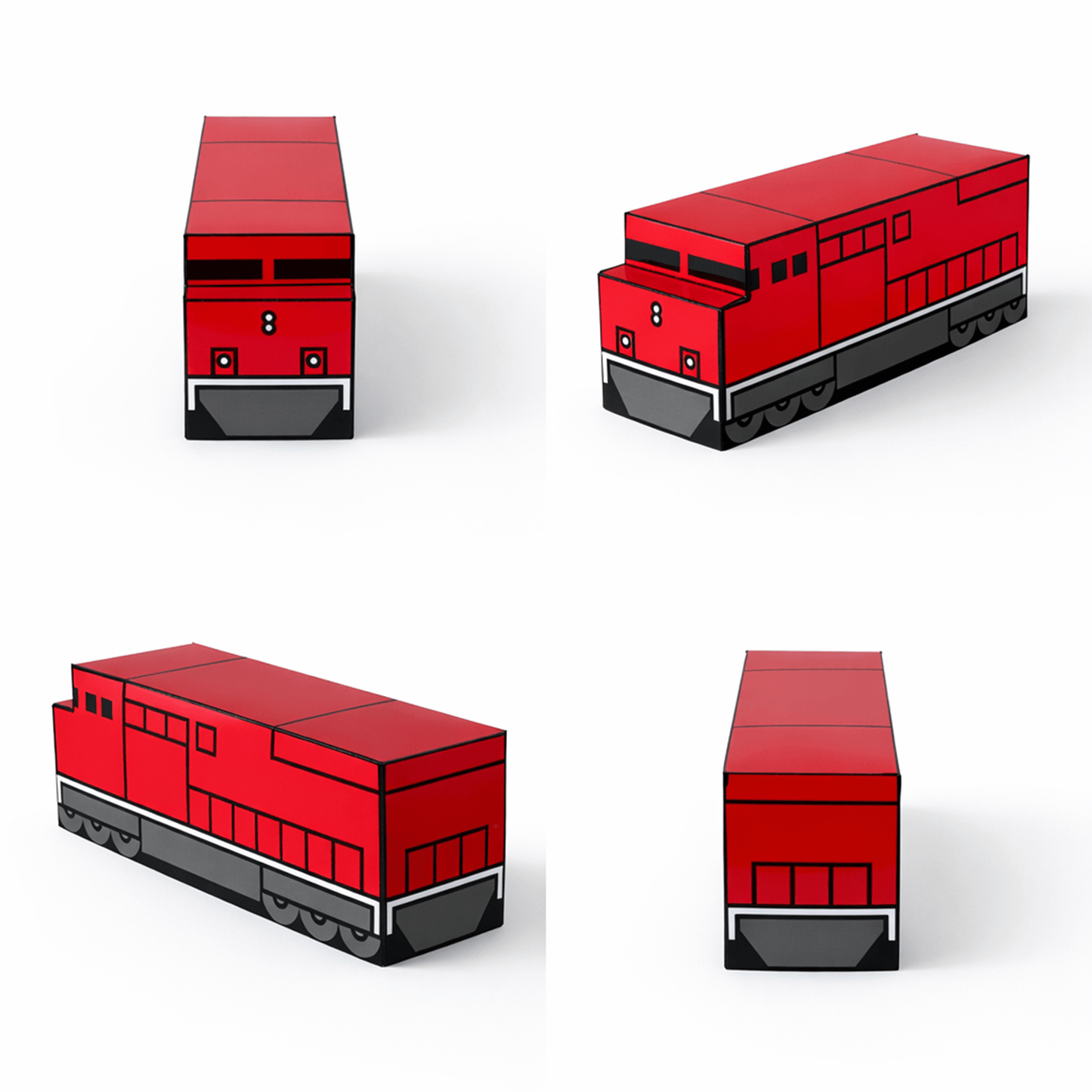 Printable Train Cars Papercraft | Kids DIY Activity (PDF)