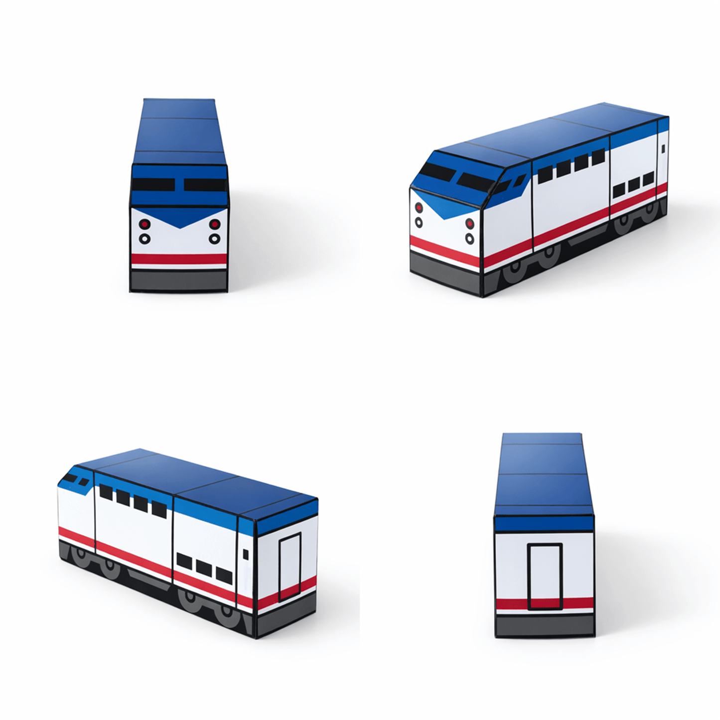 Printable Train Cars Papercraft | Kids DIY Activity (PDF)