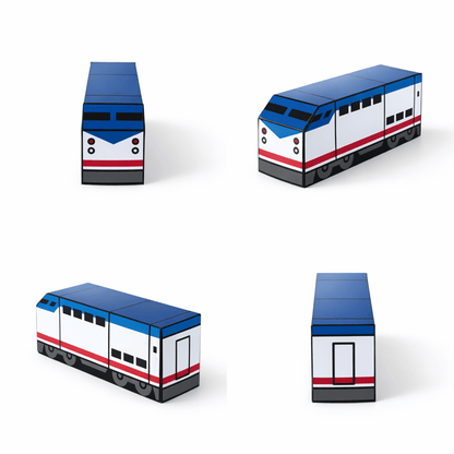 Printable Train Cars Papercraft | Kids DIY Activity (PDF)