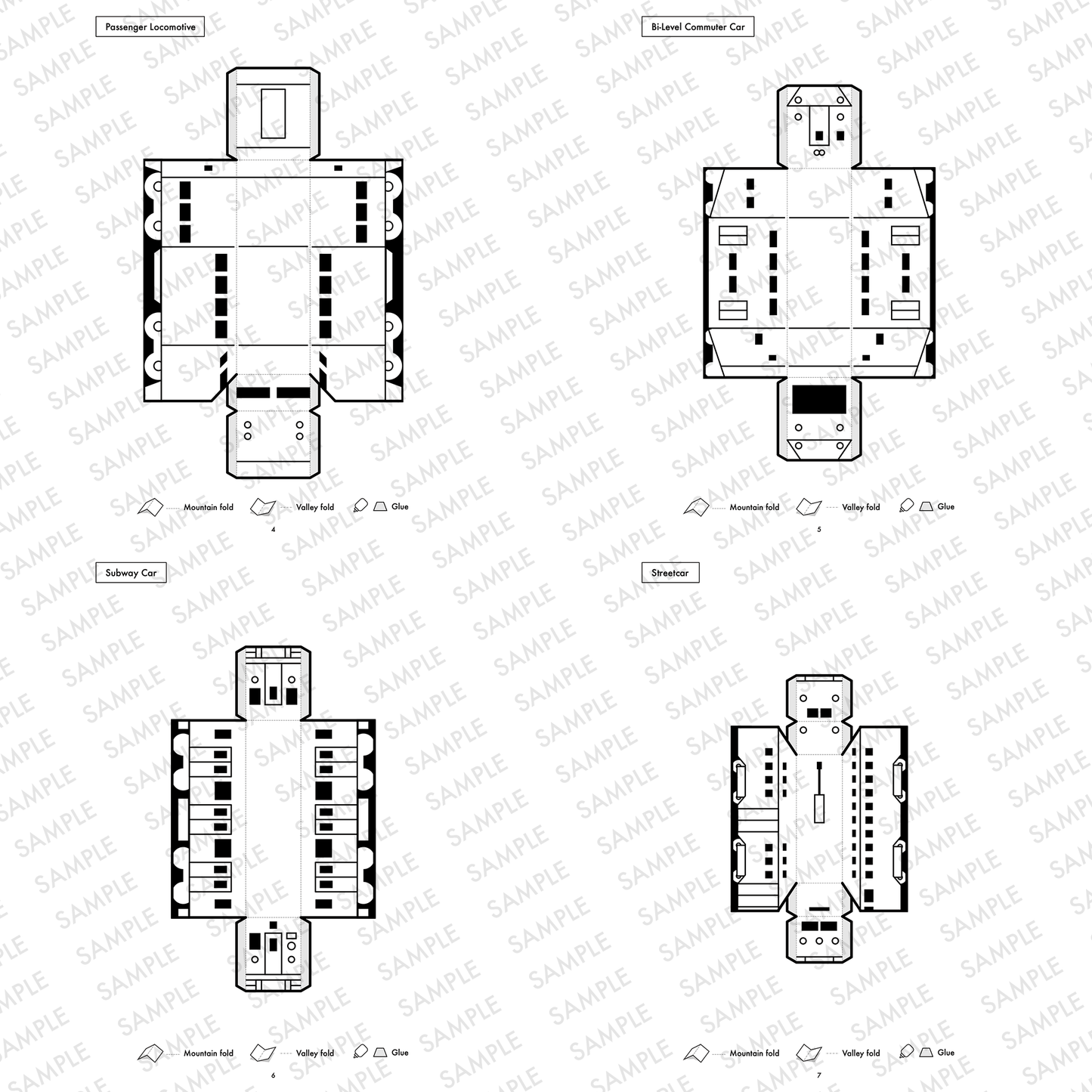 Printable Train Cars Papercraft | Kids DIY Activity (PDF)