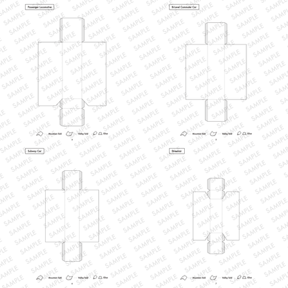 Printable Train Cars Papercraft | Kids DIY Activity (PDF)