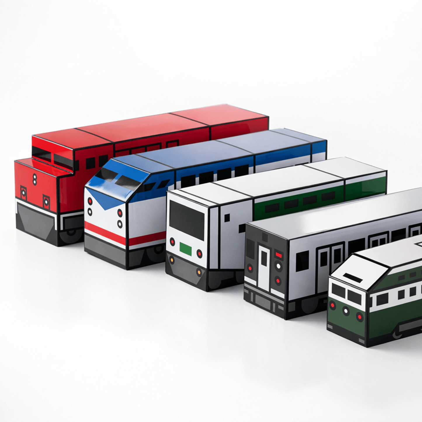 Printable Train Cars Papercraft | Kids DIY Activity (PDF)