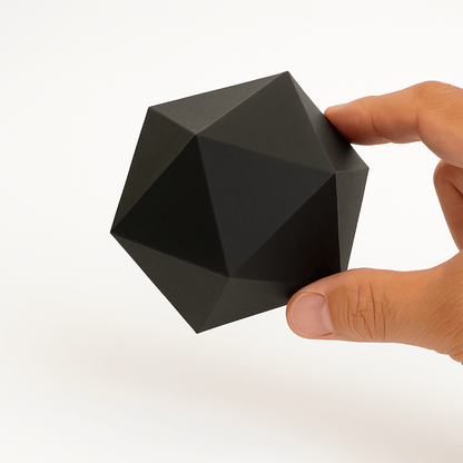 Platonic Solids 3D Papercraft Kit – Regular Polyhedron Origami Decor 5 Templates(Digital Download PDF)