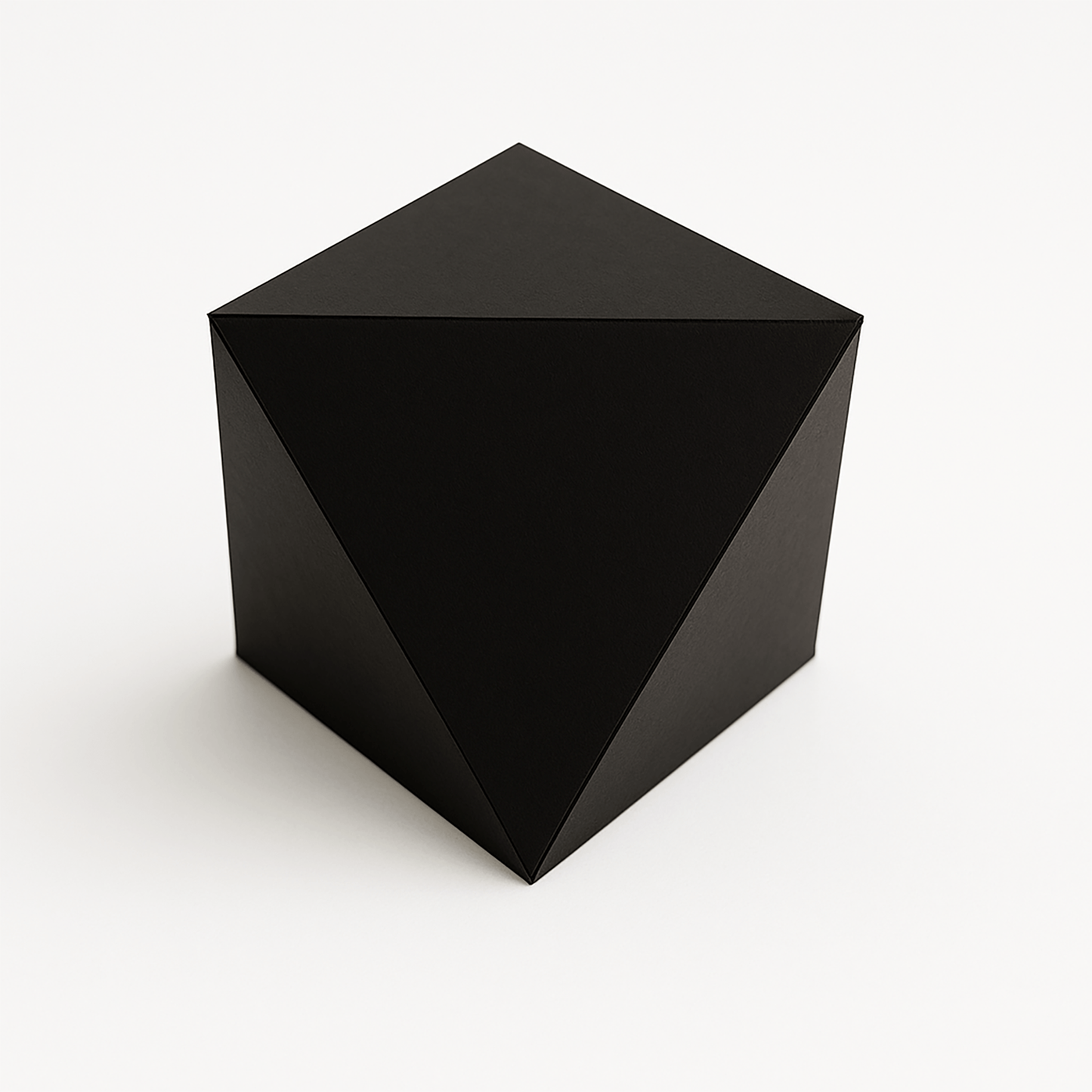 Platonic Solids 3D Papercraft Kit – Regular Polyhedron Origami Decor 5 Templates(Digital Download PDF)