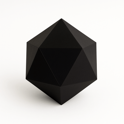 Platonic Solids 3D Papercraft Kit – Regular Polyhedron Origami Decor 5 Templates(Digital Download PDF)