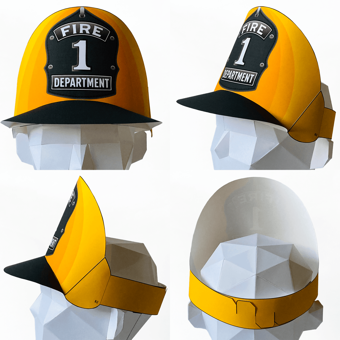 Printable Paper Police, Firefighter, Pilot Hats | Pretend Play (PDF Download)