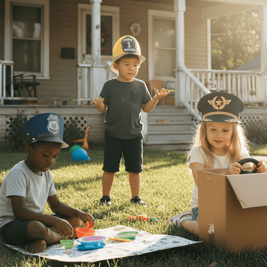 Printable Paper Police, Firefighter, Pilot Hats | Pretend Play (PDF Download)