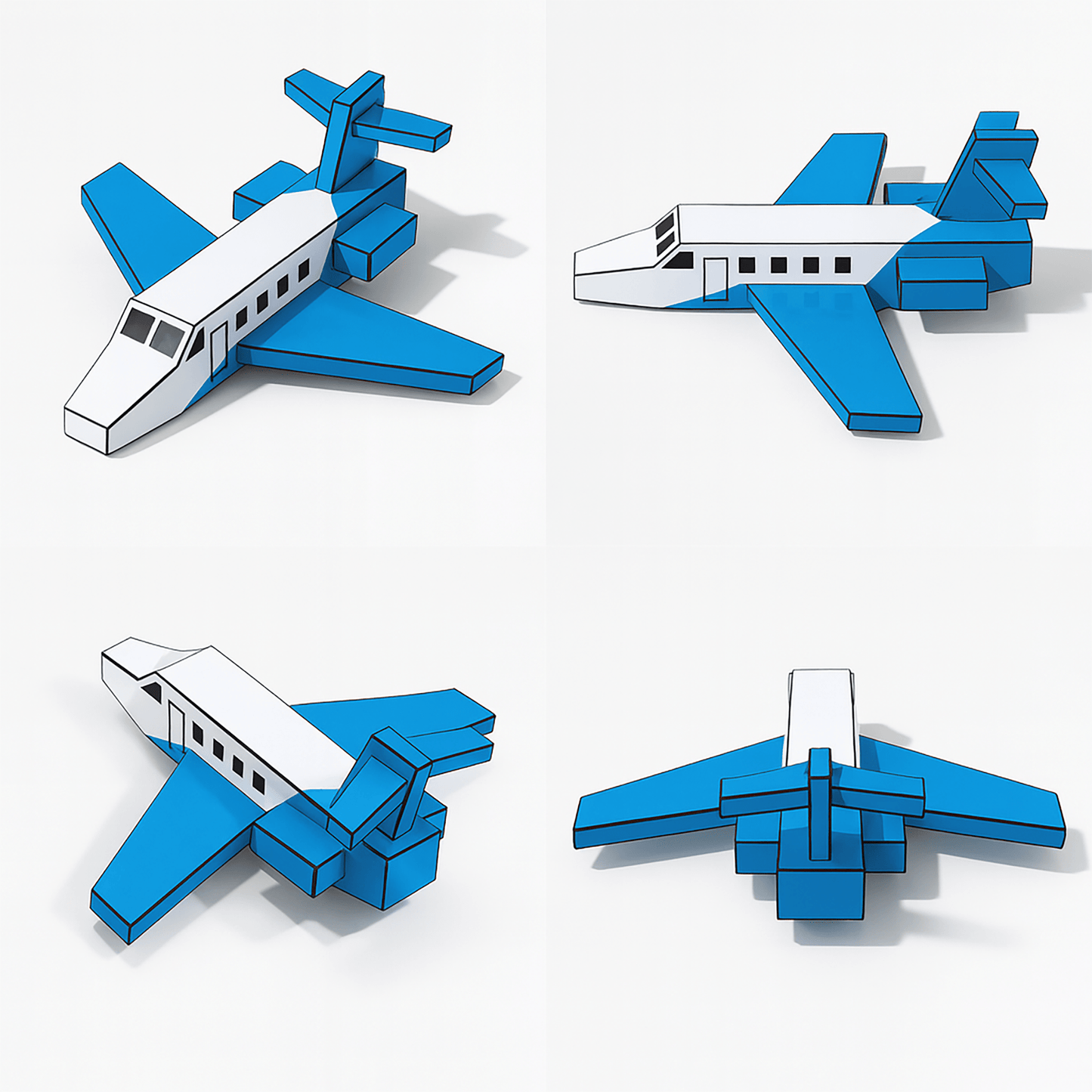 Private Jet Papercraft Set | Kids Craft Activity (Printable PDF)