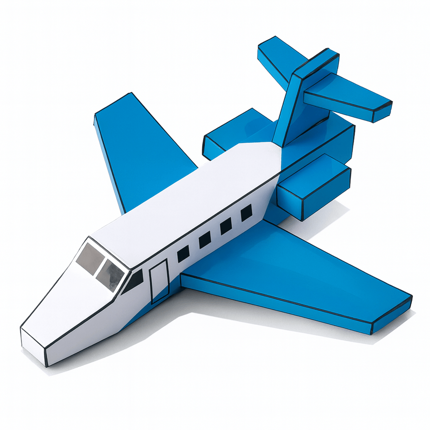 Private Jet Papercraft Set | Kids Craft Activity (Printable PDF)