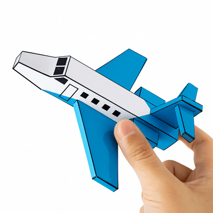 Private Jet Papercraft Set | Kids Craft Activity (Printable PDF)