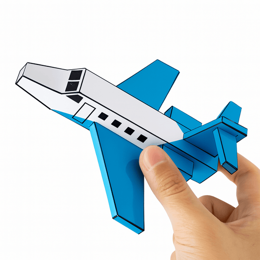 Private Jet Papercraft Set | Kids Craft Activity (Printable PDF)