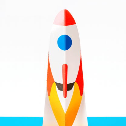 Rocket Pop-Up Birthday Card Printable, Space Craft (PDF Template)