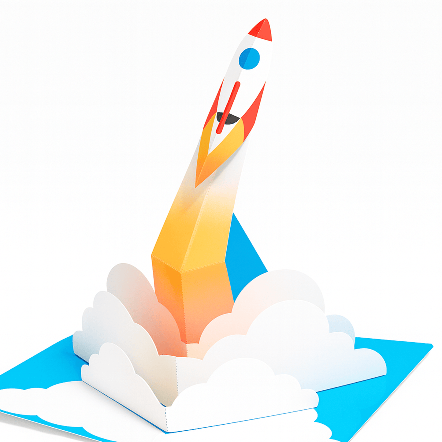 Rocket Pop-Up Birthday Card Printable, Space Craft (PDF Template)