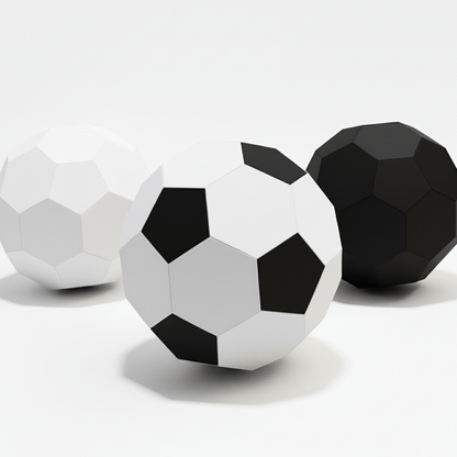 DIY Soccer Ball Papercraft, Printable STEM Activity (PDF Template)