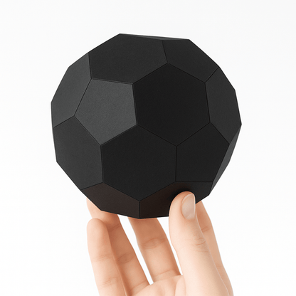 DIY Soccer Ball Papercraft, Printable STEM Activity (PDF Template)