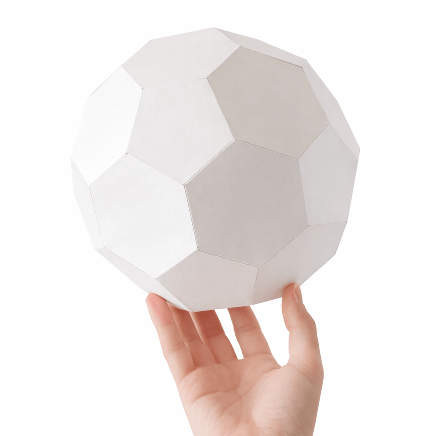 DIY Soccer Ball Papercraft, Printable STEM Activity (PDF Template)