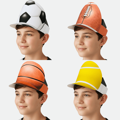 Sports Ball Visors | Printable Game Day Fan Gear (PDF)