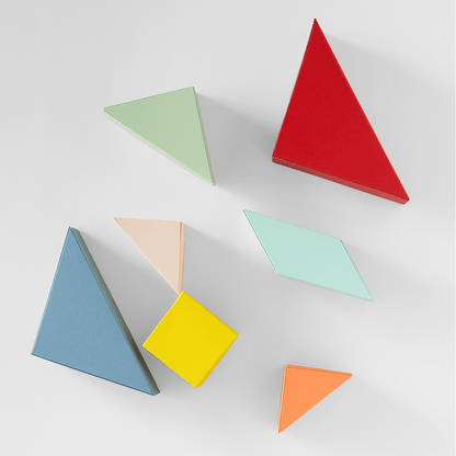 3D Tangram Paper Craft | Printable Geometric Puzzle (PDF)