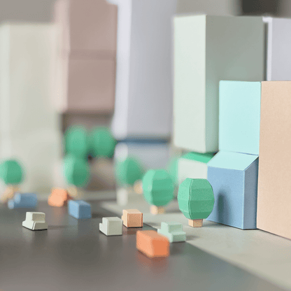 Tiny Downtown Papercraft • Build a City Diorama (Printable PDF)